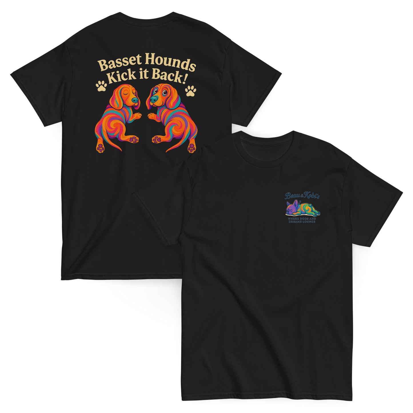 Basset Hounds on Break Tee