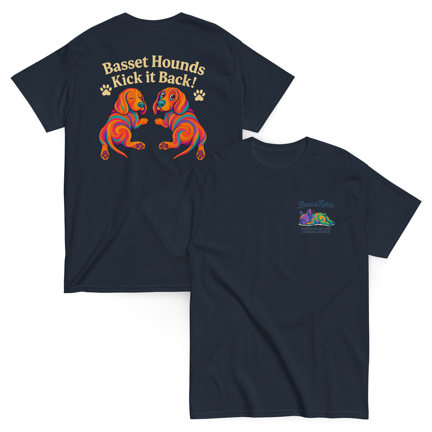 Basset Hounds on Break Tee